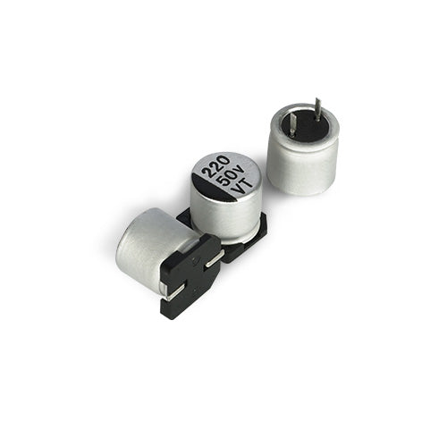 220µF ±20% 50V Aluminum Electrolytic Capacitor | SMD 10×10mm