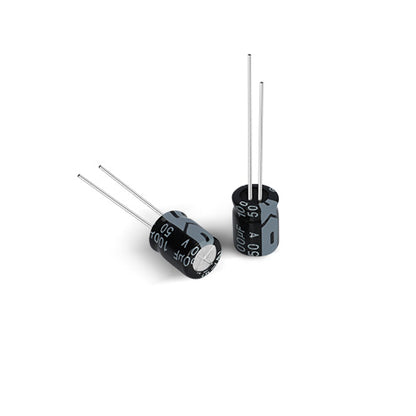 100µF 50V ±20% Aluminum Electrolytic Capacitor | Through-Hole 8×9mm