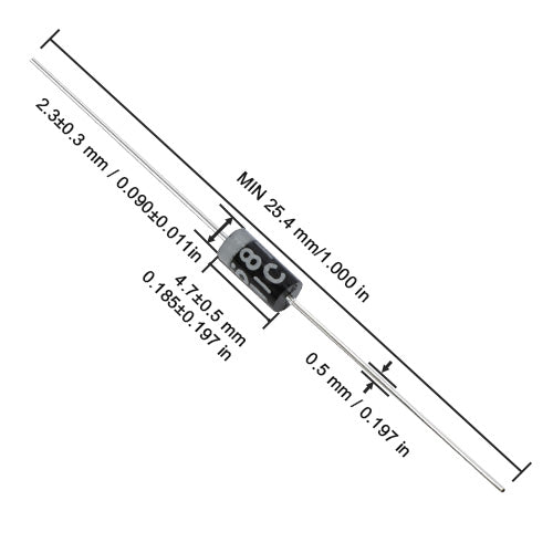1N5817 DO-14 Schottky Diode | 1A 20V