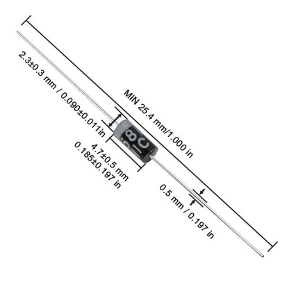 1N5817 DO-14 Schottky Diode | 1A 20V